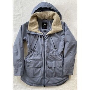 Burton Prowess Snowboard Ski Jacket Womens Small Waterproof Insulated Sherpa